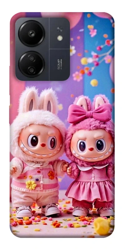 Чехол на Xiaomi Poco C65 Labubu twins ver.2 фото 1 из 1