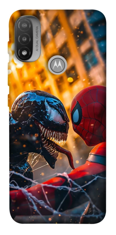Чохол на Motorola Moto E20 Venom vs Spiderman фото 1 з 1
