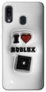 Чохол на Samsung Galaxy A20 / A30 I love Roblox фото 1 з 1