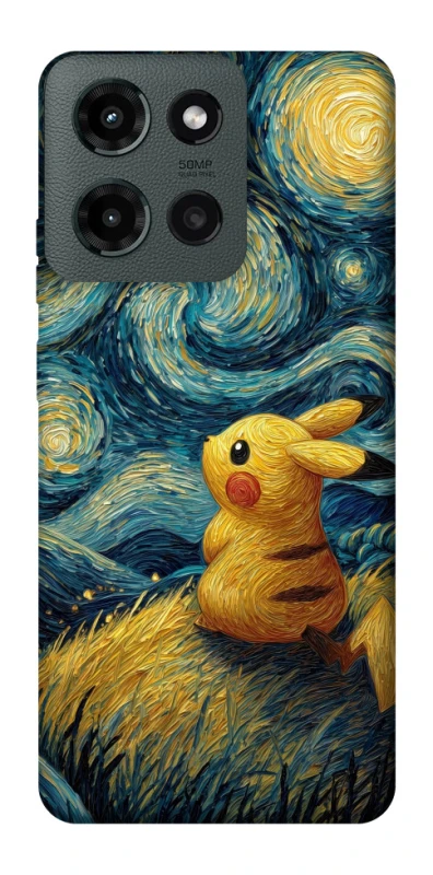 Чохол на Motorola Moto G Power (2025) Pikachu and Van Gogh фото 1 з 1