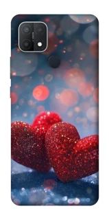 Чехол на Oppo A15s / A15 Red hearts фото 1 из 1