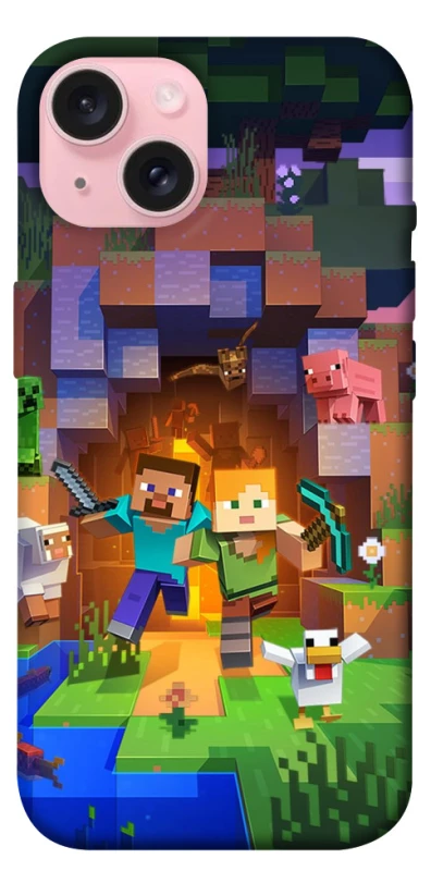 Чохол на Apple iPhone 15 (6.1") Minecraft game фото 1 з 1