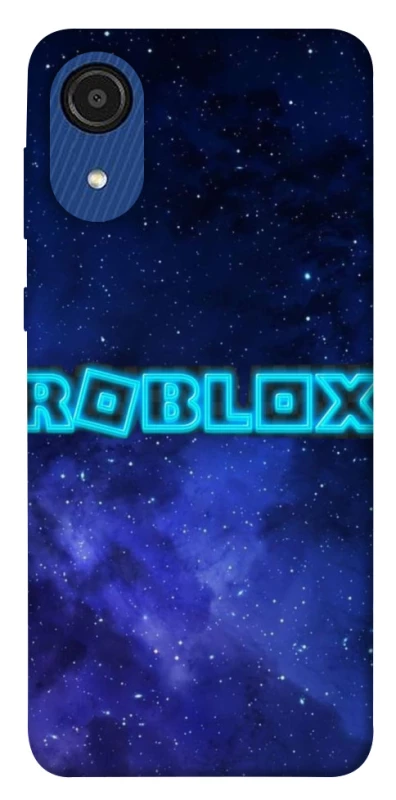 Чохол на Samsung Galaxy A03 Core Roblox Space Logo Blue фото 1 з 1