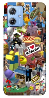 Чехол на Motorola Moto G84 Roblox collage ver.5 фото 1 из 1