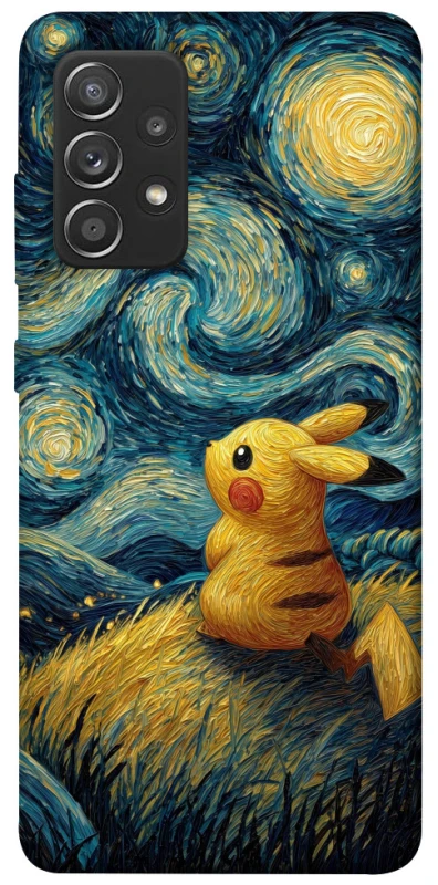 Чохол на Samsung Galaxy A52 4G / A52 5G Pikachu and Van Gogh фото 1 з 1