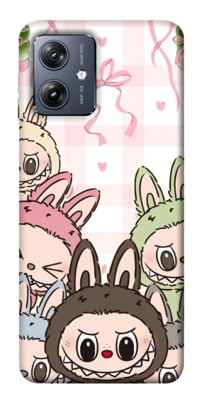 Чохол на Motorola Moto G54 All Labubu 2 фото 1 з 1