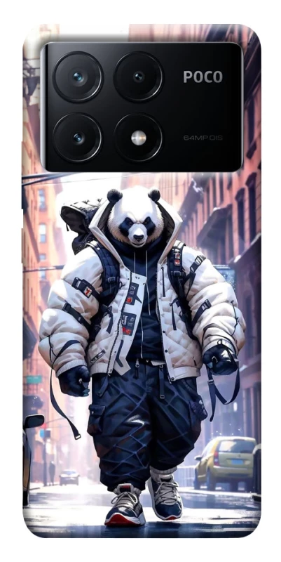 Чехол на Xiaomi Poco X6 Панда курьер фото 1 из 1