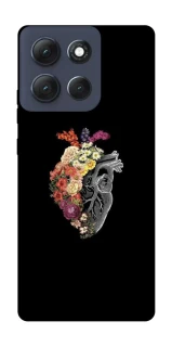 Чохол на Motorola Moto G86 Power Heart with flowers фото 1 з 1