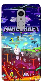 Чехол на Xiaomi Redmi Note 4X / Note 4 (Snapdragon) Minecraft world фото 1 из 1