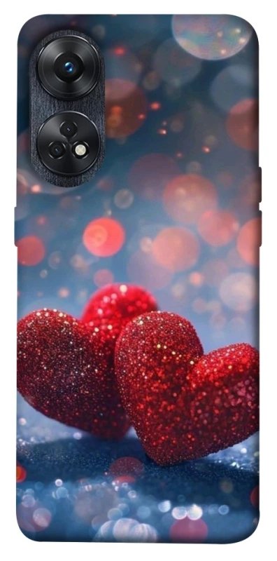 Чохол на Oppo Reno 8T 4G Red hearts фото 1 з 1