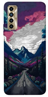 Чехол на TECNO Camon 17P Нарисованные горы фото 1 из 1