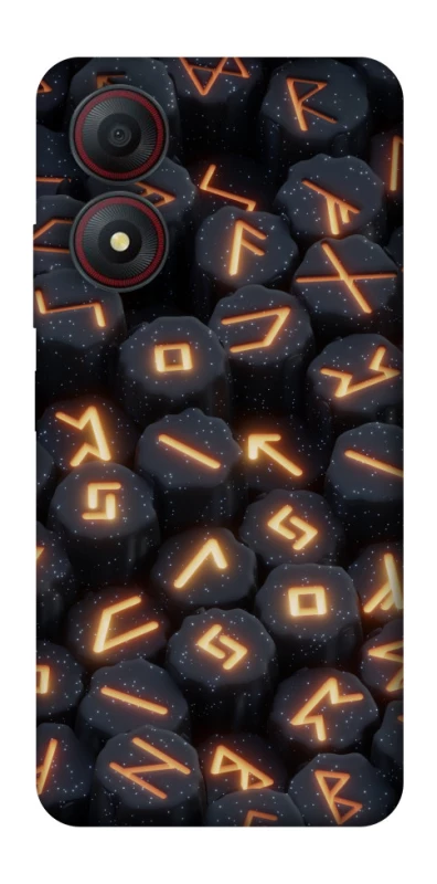 Чехол на ZTE Blade A34 4G Огненые руны фото 1 из 1