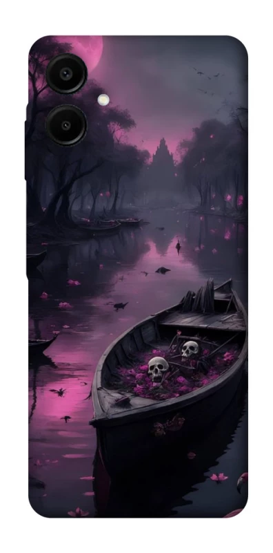 Чехол на Samsung Galaxy A07 Boat and flamingo фото 1 из 1