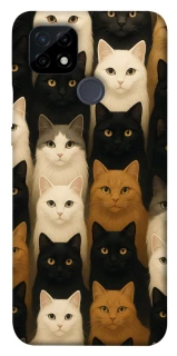 Чехол на Realme C21 Colorful Cat Collage фото 1 Чехол на Realme C21 Colorful Cat Collage фото 1 из 1