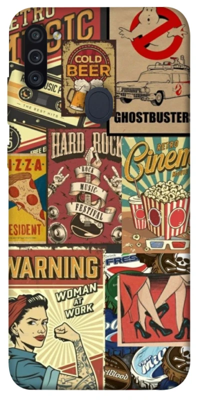 Чохол на Samsung Galaxy M11 Retro collage ver.2 фото 1 з 1