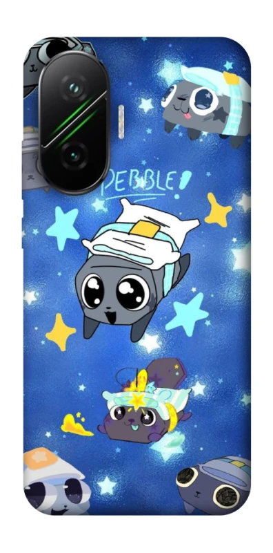 Чехол на Xiaomi Poco F7 Pebble kitten stars фото 1 из 1