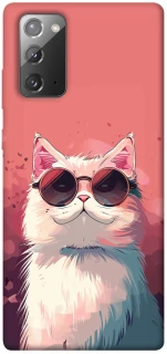Чохол на Samsung Galaxy Note 20 Сat with glasses фото 1 з 1