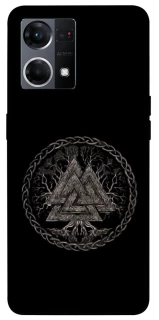 Чехол на Oppo Reno 7 4G Валькнут v3 фото 1 из 1