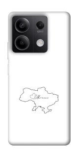 Чохол на Xiaomi Redmi Note 13 5G Ukraine map фото 1 з 1