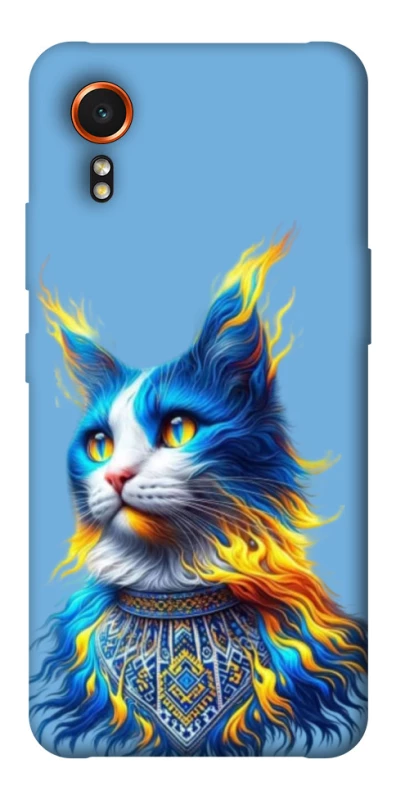 Чохол на Samsung Galaxy Xcover7 Кіт патріот фото 1 з 1