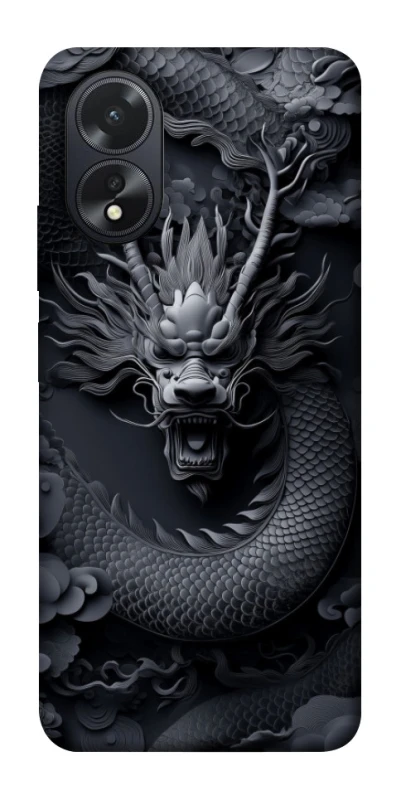 Чехол на Oppo A18 black dragon фото 1 из 1