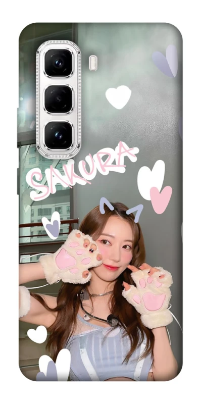 Чохол на Infinix Hot 50 Pro Sakura - LE SSERAFIM фото 1 з 1