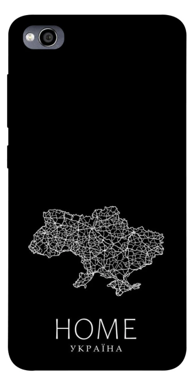 Чехол на Xiaomi Redmi 4a Ukraine black map фото 1 из 1