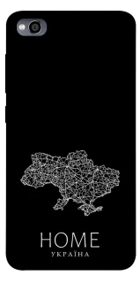 Чехол на Xiaomi Redmi 4a Ukraine black map фото 1 из 1