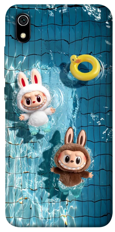 Чохол на Xiaomi Redmi 7A Labubu in the pool фото 1 з 1