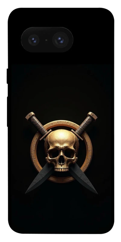 Чохол на Google Pixel 8 Golden Skull фото 1 з 1