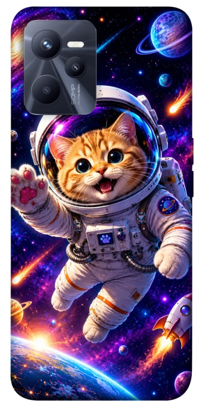 Чохол на Realme C35 Space Cat фото 1 з 1