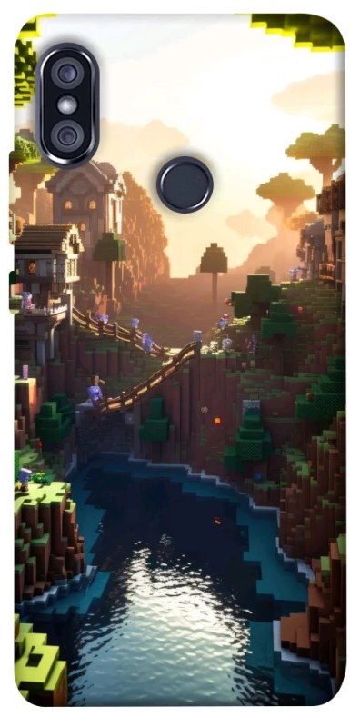 Чохол на Xiaomi Redmi Note 5 Pro / Note 5 (AI Dual Camera) Minecraft sunset фото 1 з 1