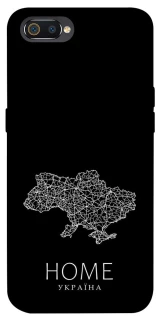 Чохол на Realme C2 Ukraine black map фото 1 з 1