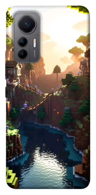 Чохол на Xiaomi 12 Lite Minecraft sunset фото 1 з 1