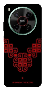 Чохол на ZTE Nubia V70 Max Чорно-червона вишиванка фото 1 з 1