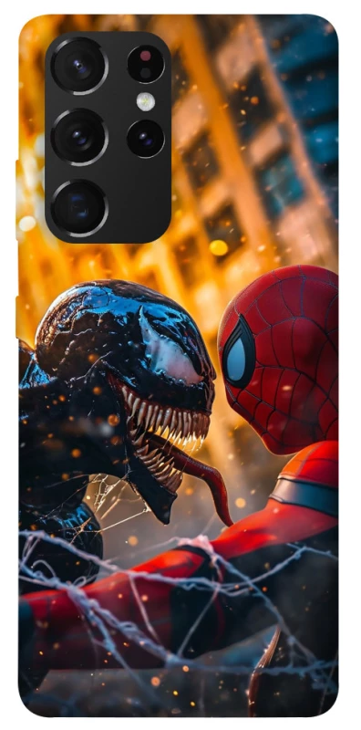 Чехол на Samsung Galaxy S21 Ultra Venom vs Spiderman фото 1 из 1