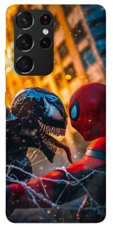 Чехол на Samsung Galaxy S21 Ultra Venom vs Spiderman фото 1 из 1
