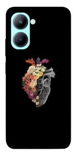 Чехол на Realme C33 Heart with flowers фото 1 из 1