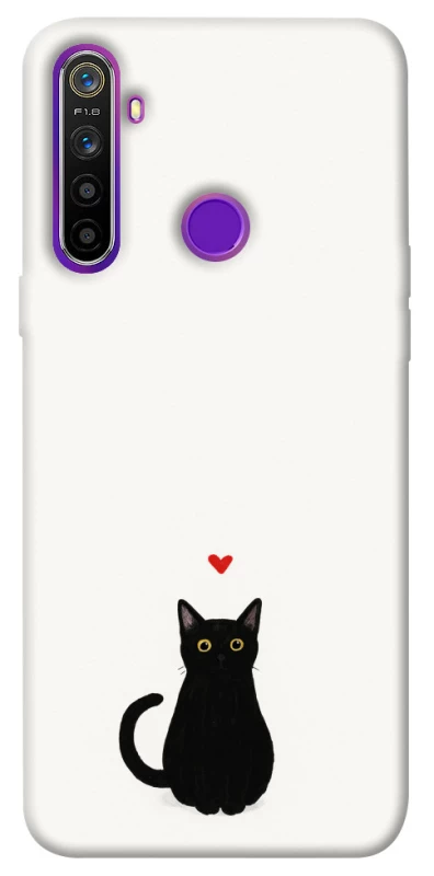 Чохол на Realme 5 cat in love фото 1 Чохол на Realme 5 cat in love фото 1 з 1