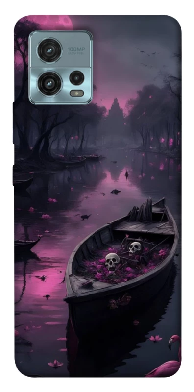 Чохол на Motorola Moto G72 Boat and flamingo фото 1 з 1