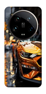 Чохол на Xiaomi 14 Ultra Golden sports car фото 1 з 1