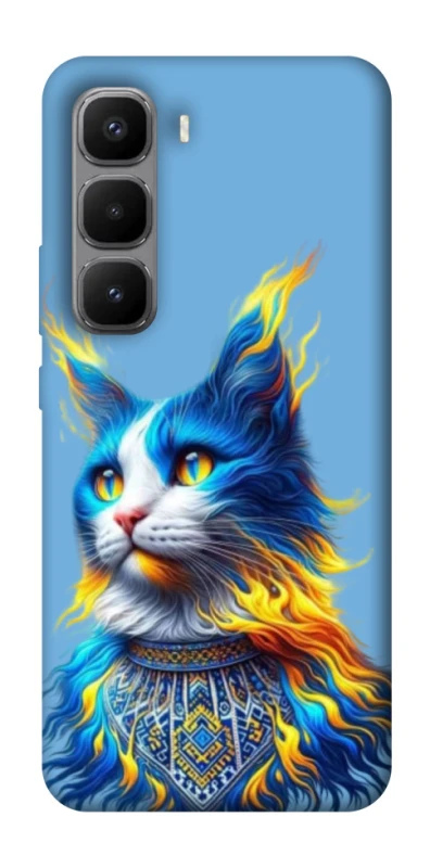 Чохол на Infinix Hot 60 Pro+ Кіт патріот фото 1 з 1