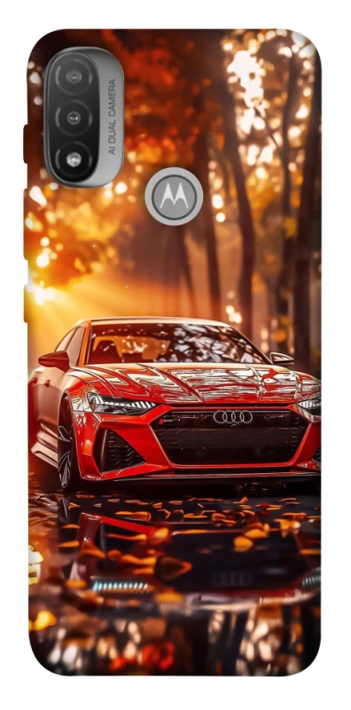 Чехол на Motorola Moto E20 Audi at sunset фото 1 из 1