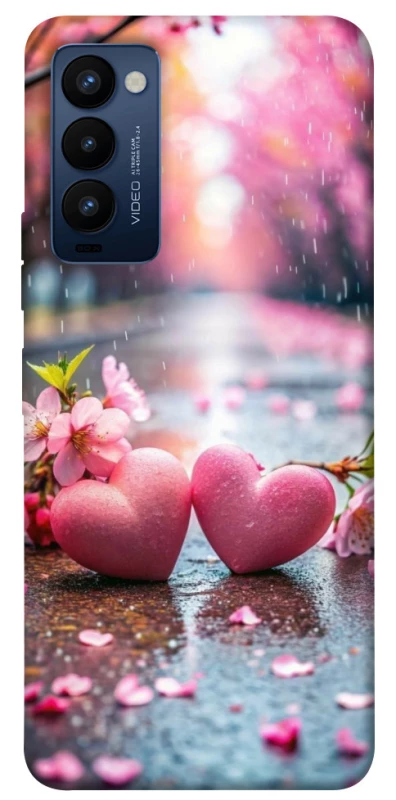 Чехол на TECNO Camon 18 Pink heart фото 1 из 1