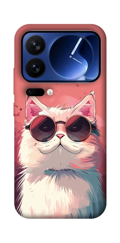 Чохол на Xiaomi Poco F7 Ultra Сat with glasses фото 1 з 1