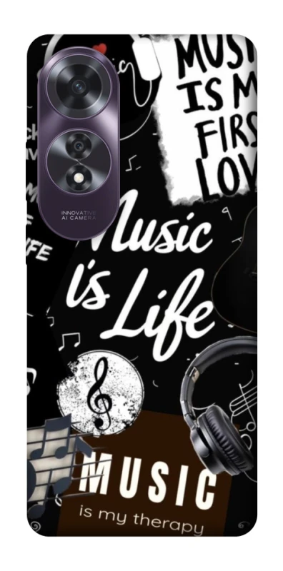 Чохол на Oppo A60 Music is Life фото 1 з 1