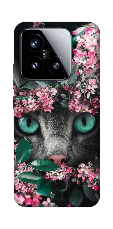 Чохол на Xiaomi 15 Кіт в квітах фото 1 з 1