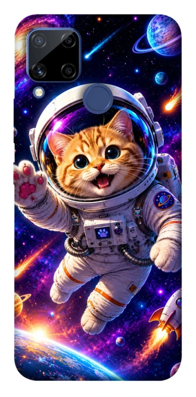 Чохол на Realme C15 Space Cat фото 1 з 1