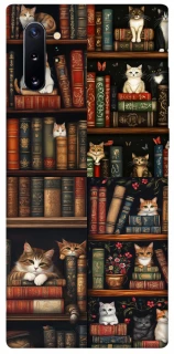 Чехол на Samsung Galaxy Note 10 Plus Cats & Books фото 1 из 1