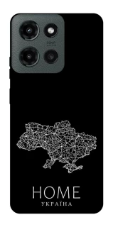 Чехол на Motorola Moto G Power (2025) Ukraine black map фото 1 из 1